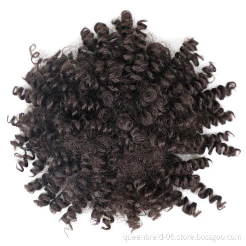Short Ponytail High Hair Puff Clip in Chignon Bun Hairpiece Afro Kinky Curly Synthetic Drawstring ponytail Hair Extensions